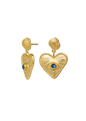 Constantine earring Forgyldt Maanesten